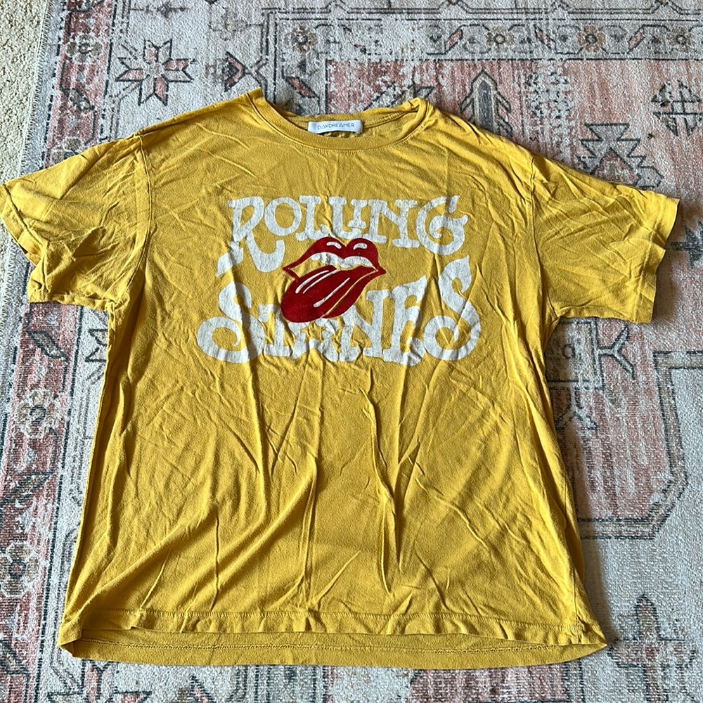 DAYDREAMER ROLLING STONES - YELLOW -SIZE SMALL